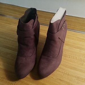 Grey Fabric Aerosoles Bootie